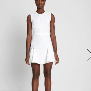 SEVEN FOR ALL MANKIND NWT WHITE DENIM FLOUNCE DRESS size Large